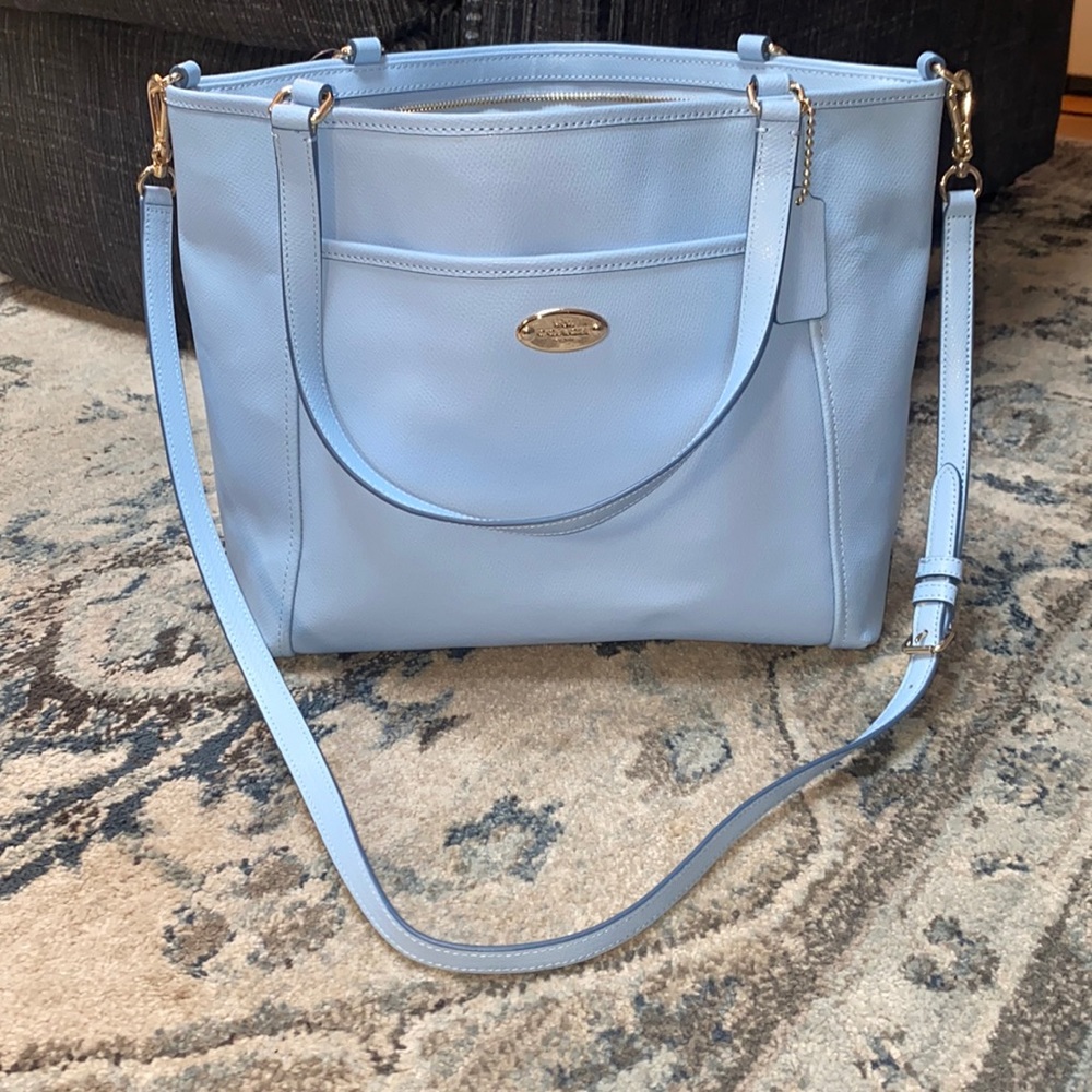 Coach Pale Blue Tote